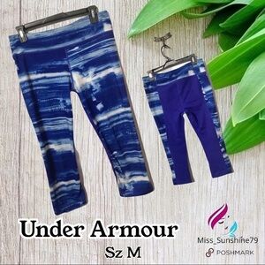 Under Armour - Sz M - fitted capri gym pants